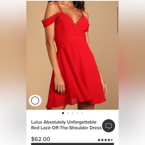 Lulus S red dress